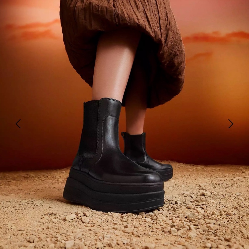 Fitflop F-Mode Platform Chelsea Bootie US Women’s Sz 9 NIB sold-out EVERYWHERE!